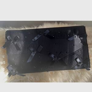 NWT BLACK NEIMAN MARCUS FOR TARGET CLUTCH